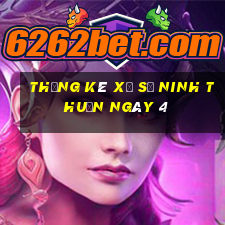 Thống kê Xổ Số ninh thuận ngày 4