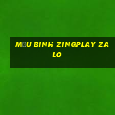 mậu binh zingplay zalo