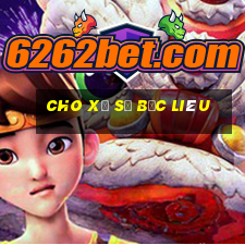 cho xổ số bạc liêu