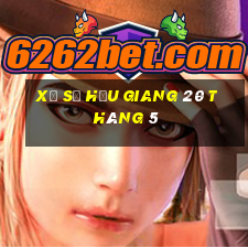 xổ số hậu giang 20 tháng 5