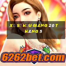 xổ số hậu giang 20 tháng 5