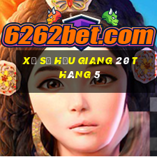 xổ số hậu giang 20 tháng 5