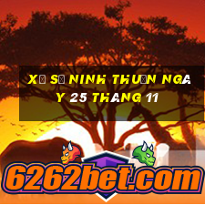 xổ số ninh thuận ngày 25 tháng 11