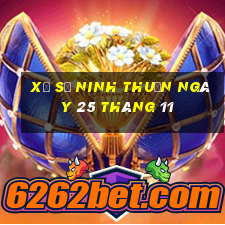 xổ số ninh thuận ngày 25 tháng 11