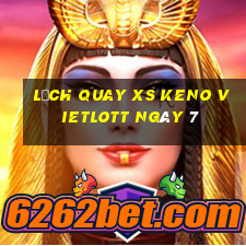 Lịch quay XS Keno Vietlott ngày 7