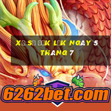 xổ số đắk lắk ngày 5 tháng 7