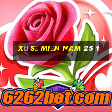 xổ số miền nam 25 1