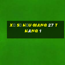 xổ số hậu giang 27 tháng 1