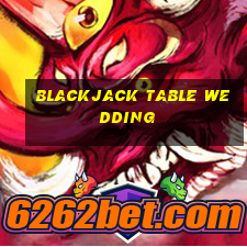 blackjack table wedding