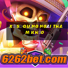 xổ số quảng ngãi tham khảo