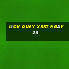 Lịch quay XSST ngày 28