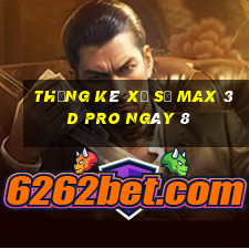 Thống kê Xổ Số max 3d pro ngày 8