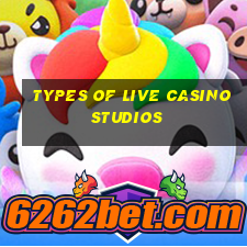 types of live casino studios