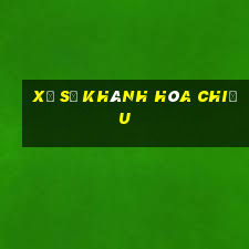 xổ số khánh hòa chiều