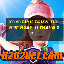 xổ số bình thuận thứ năm ngày 11 tháng 04