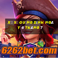 xổ số quảng bình ngày 6 tháng 7