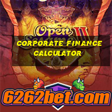 corporate finance calculator