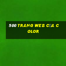 500 trang web của Color