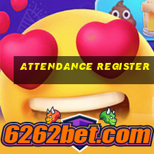 attendance register