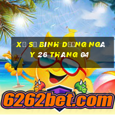 xổ số bình dương ngày 26 tháng 04