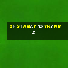 xổ số ngày 15 tháng 2