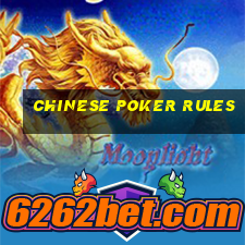 chinese poker rules