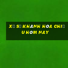 xổ số khánh hòa chiều hôm nay