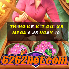 THỐNG KÊ KẾT QUẢ XS Mega 6 45 ngày 10