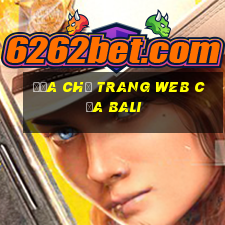 Địa chỉ trang web của Bali