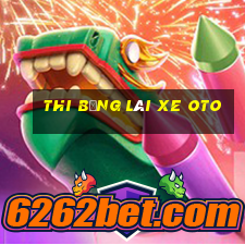 thi bằng lái xe oto