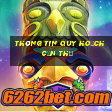 thông tin quy hoạch cần thơ