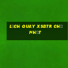 Lịch quay XSBTR Chủ Nhật