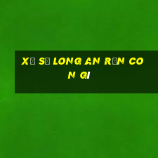 xổ số long an rắn con gì