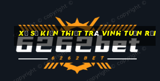 xổ số kiến thiết trà vinh tuần rồi