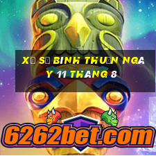 xổ số bình thuận ngày 11 tháng 8