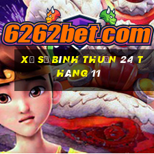 xổ số bình thuận 24 tháng 11