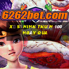 xổ số ninh thuận 100 ngày qua