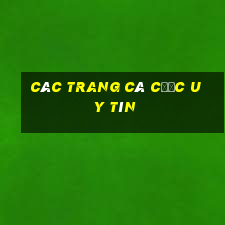 các trang cá cược uy tín