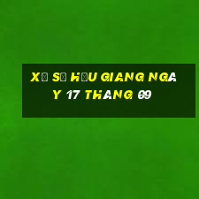 xổ số hậu giang ngày 17 tháng 09