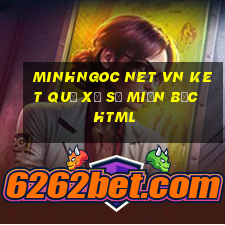 minhngoc net vn ket quả xổ số miền bắc html