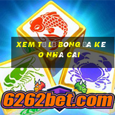 xem tỷ lệ bóng đá kèo nhà cái