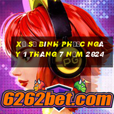 xổ số bình phước ngày 1 tháng 7 năm 2024