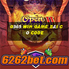 G365 Win Game Bài Có Code