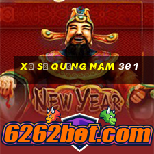 xổ số quảng nam 30 1