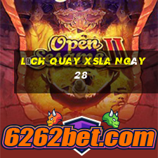 Lịch quay XSLA ngày 28