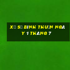 xổ số bình thuận ngày 1 tháng 7