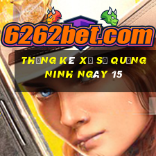 Thống kê Xổ Số quảng ninh ngày 15