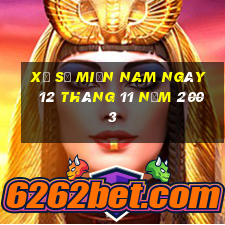 xổ số miền nam ngày 12 tháng 11 năm 2003