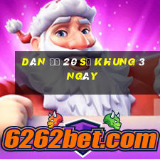 dàn đề 20 số khung 3 ngày