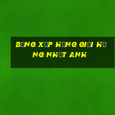 bảng xếp hạng giải hạng nhất anh